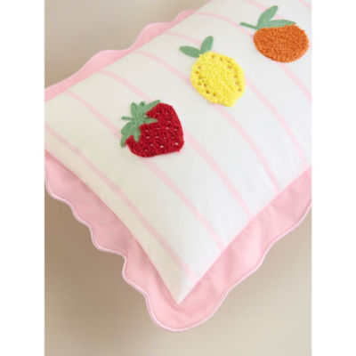 Pink Mixed Fruit Tufted Cushion thumbnail 4