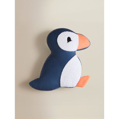 Navy Puffin-Shaped Cushion thumbnail 2