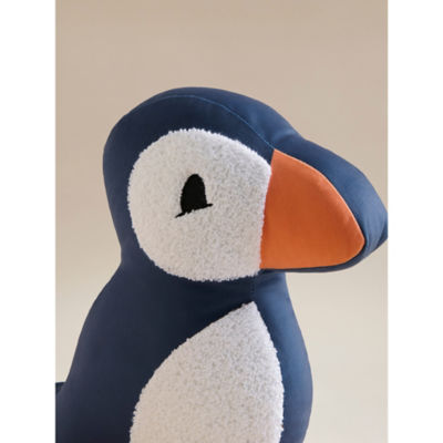 Navy Puffin-Shaped Cushion thumbnail 4