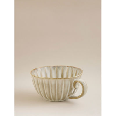 Natural Reactive Glaze Scalloped Mug thumbnail 3