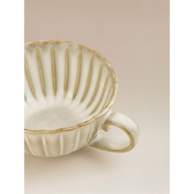 Natural Reactive Glaze Scalloped Mug thumbnail 4
