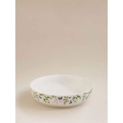 White Butterfly Pasta Bowl thumbnail 2