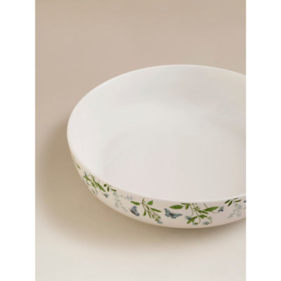 White Butterfly Pasta Bowl thumbnail 3