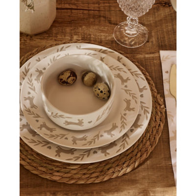 White Bunny Dinner Set 12 Piece thumbnail 2
