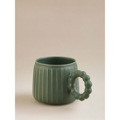 Green Ribbed Mug thumbnail 3