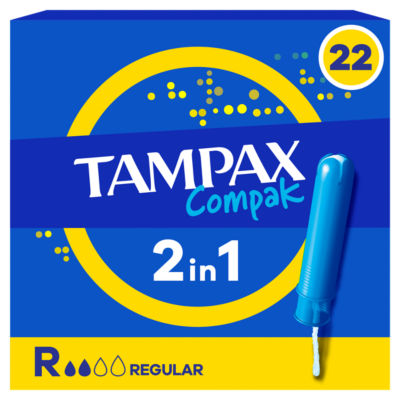 Compak Regular Tampons With Applicator x22 thumbnail 2