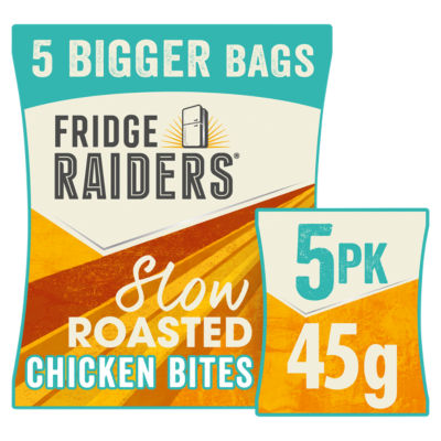Slow Roasted Chicken Snack Bites Bigger Bags 5 x 45g