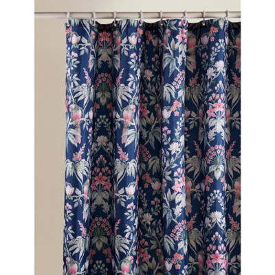 Tropical Flowers & Birds Shower Curtain
