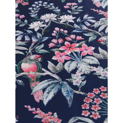 Tropical Flowers & Birds Shower Curtain thumbnail 3