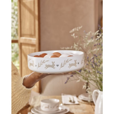 White Bunny Pasta Bowl