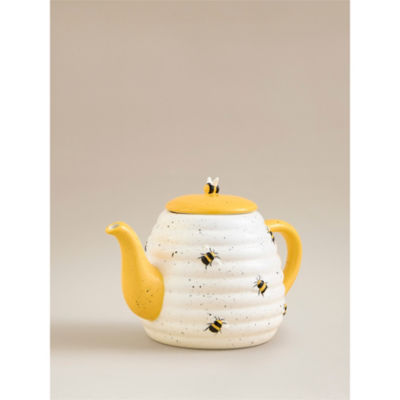 White Bee Teapot thumbnail 3