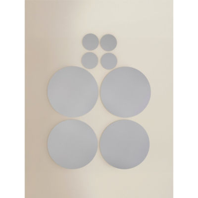 Grey Round Placemat & Coaster Set thumbnail 2