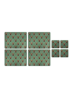 Highland Cow Placemat & Coaster Set