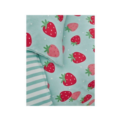 Blue Strawberry Reversible Duvet Single thumbnail 3