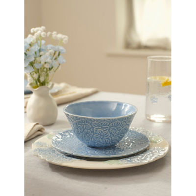 Stacey Solomon Blue & White Hydrangea Dinner Set 12 Piece