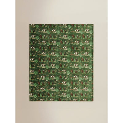 Green Western Horse Super Soft Throw 120x150 thumbnail 3