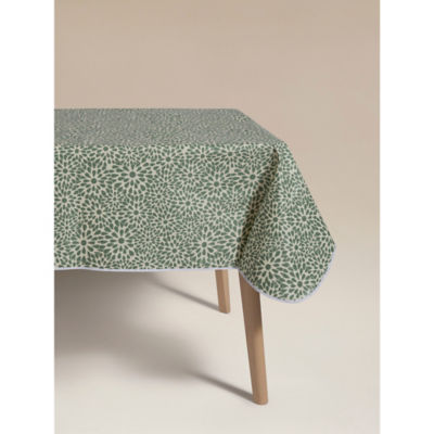 Green Floral Wipeclean Tablecloth thumbnail 2