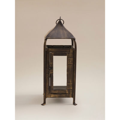Brown Rustic Candle Lantern thumbnail 2