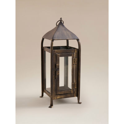 Brown Rustic Candle Lantern thumbnail 3