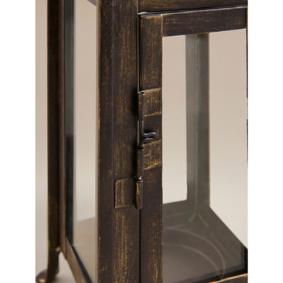 Brown Rustic Candle Lantern thumbnail 4