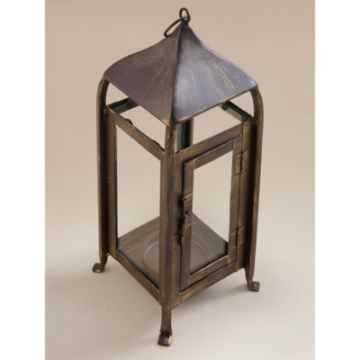 Brown Rustic Candle Lantern thumbnail 5