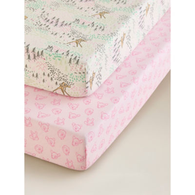 Bambi Cotton Jersey Cot Bed Fitted Sheets - Set of 2 thumbnail 2