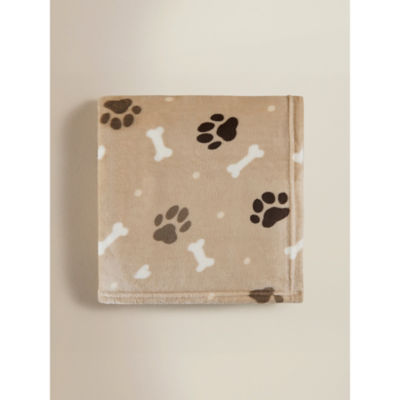 Paw Print Super Soft Throw 120x150