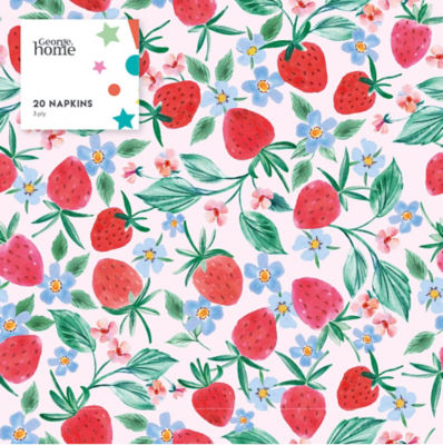 Strawberries Napkins 20pk