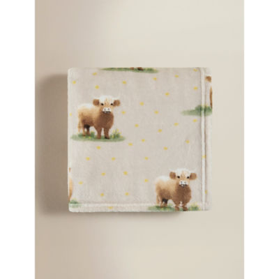 Natural Highland Cow Daisy Super Soft Throw 120x150 thumbnail 2