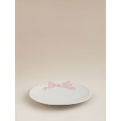 Pink & White Bow Side Plate