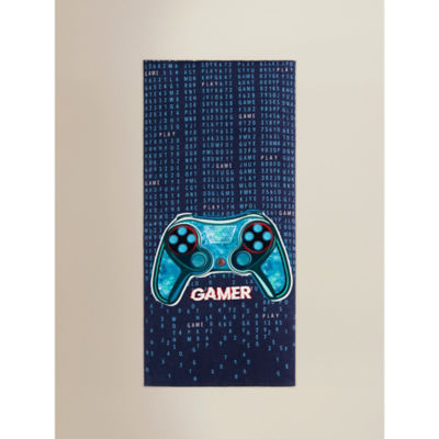 Navy Gaming Printed Beach Towel