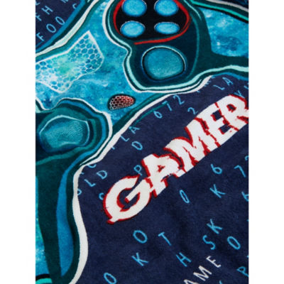 Navy Gaming Printed Beach Towel thumbnail 3