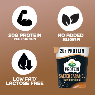 Protein Salted Caramel Flavour Pudding 200g thumbnail 3