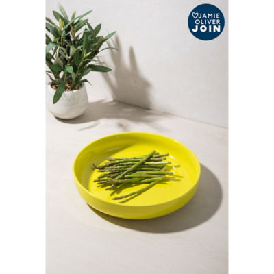 Jamie Oliver Join Yellow Shallow Serving Bowl