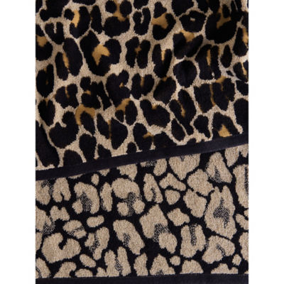 Beige Leopard Cotton Hand Towel thumbnail 3