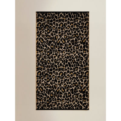 Beige Leopard Cotton Hand Towel thumbnail 5