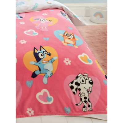 Bluey 'Hearts' Fleece Blanket
