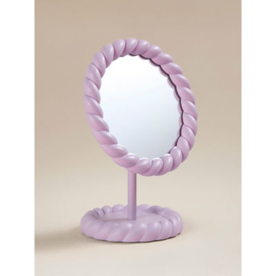 Lilac Freestanding Mirror with Trinket Tray Base thumbnail 2