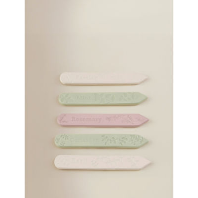 Ceramic Plant Labels - Set Of 5
