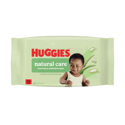 Huggies Natural Care Plastic Free Baby wipes - 1 pack of 48 Wipes thumbnail 2