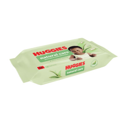 Huggies Natural Care Plastic Free Baby wipes - 1 pack of 48 Wipes thumbnail 3