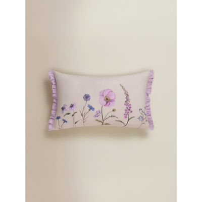 Stacey Solomon Lilac Wildflower Print Cushion thumbnail 3