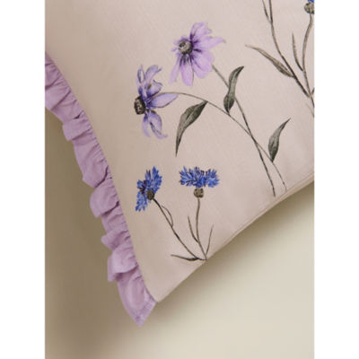Stacey Solomon Lilac Wildflower Print Cushion thumbnail 5