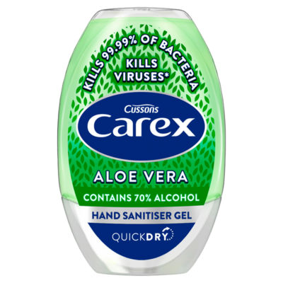 Antibacterial Hand Sanitiser Gel Aloe Vera 50ml thumbnail 2