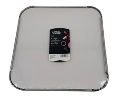 Foil Containers With Lids 4Pk