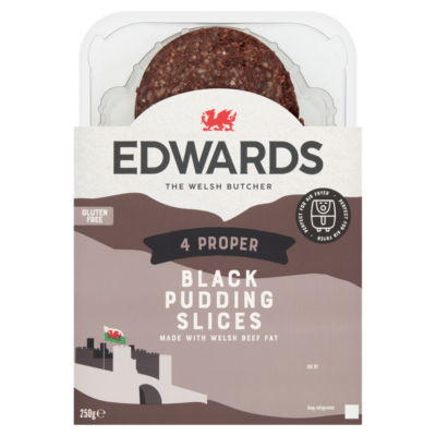 The Welsh Butcher 4 Proper Black Pudding Slices 250g thumbnail 2