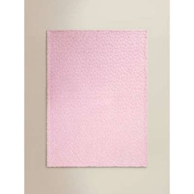 Pink Floral Textured Super Soft Throw 120x150 thumbnail 3