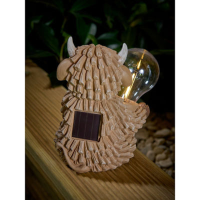 Brown Highland Cow Solar Light thumbnail 5