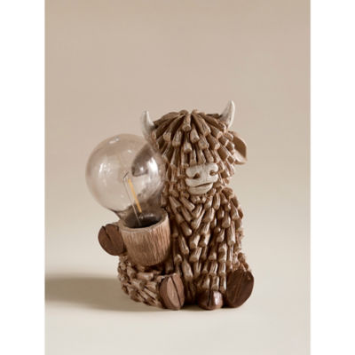 Brown Highland Cow Solar Light thumbnail 6