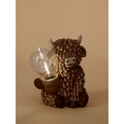 Brown Highland Cow Solar Light thumbnail 7